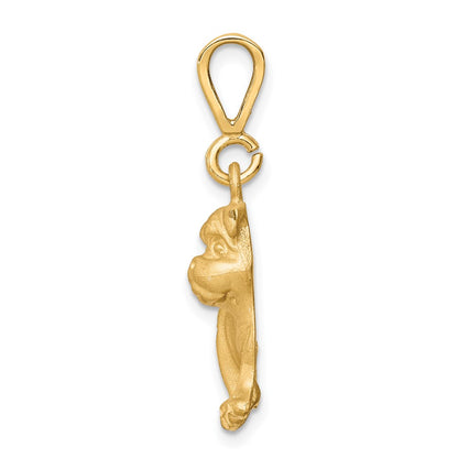 10k Yellow Gold Dog Charm