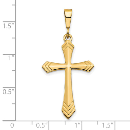 10k Yellow Gold Cross Charm