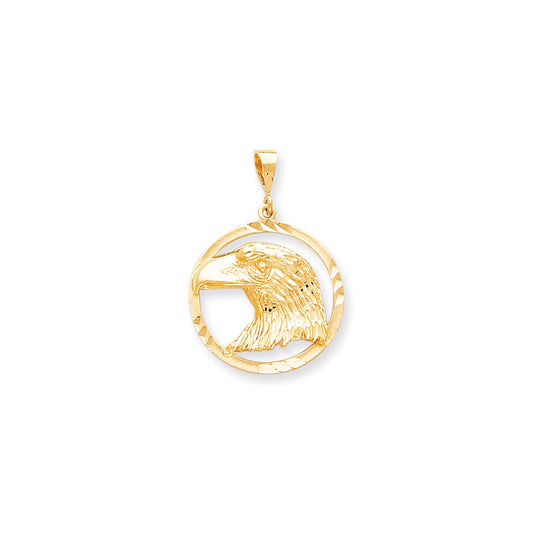 10k Yellow Gold EAGLE IN A FRAME CHARM