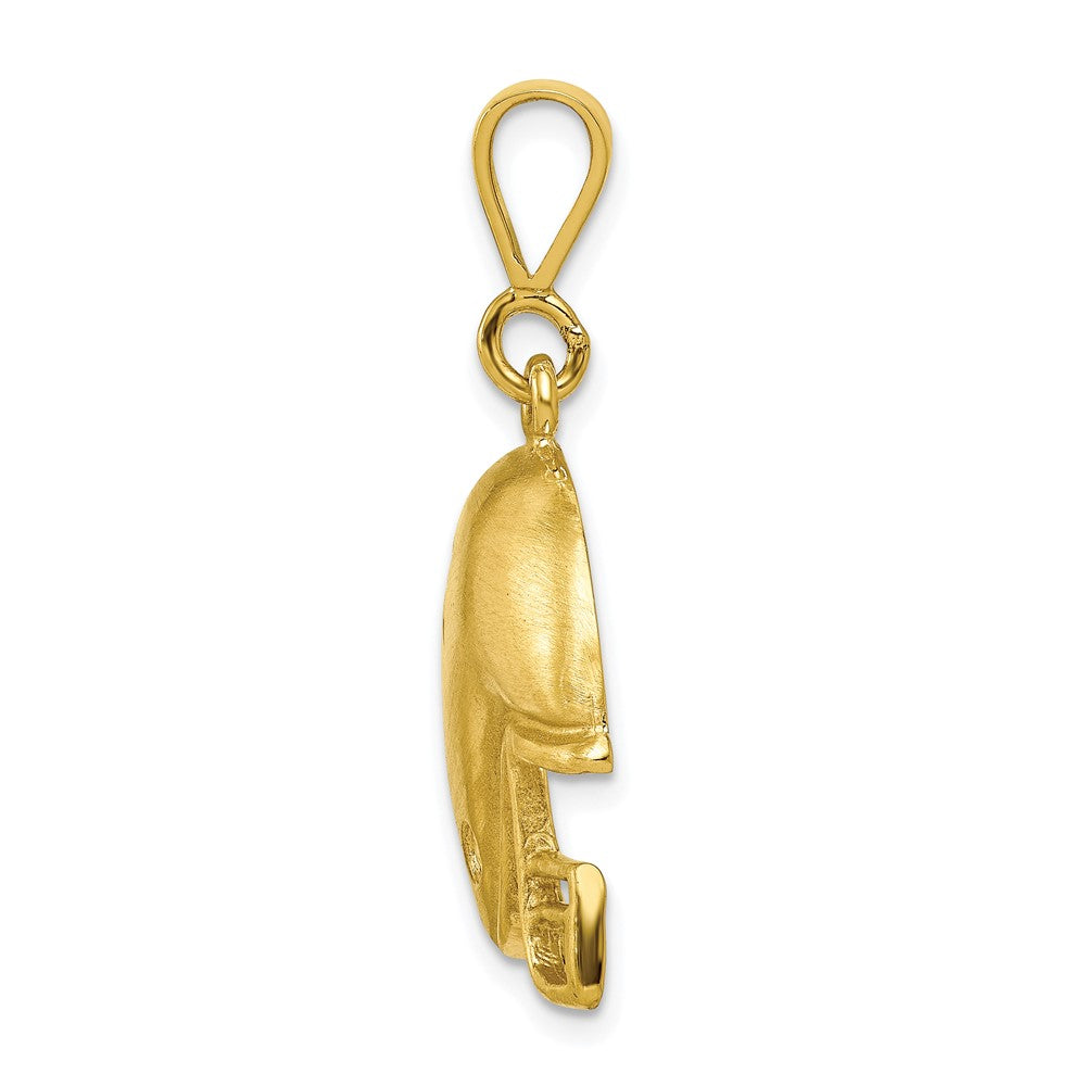 10k Yellow Gold Football Helmet Charm