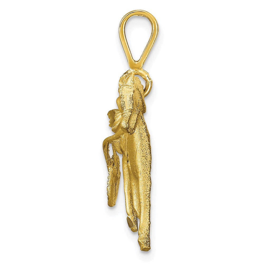 10k Yellow Gold Horse Racing Charm