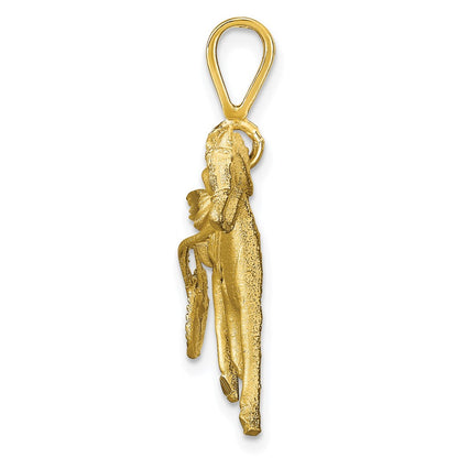 10k Yellow Gold Horse Racing Charm