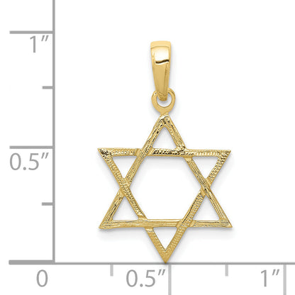 10K Yellow Gold 10K Star Of David Pendant