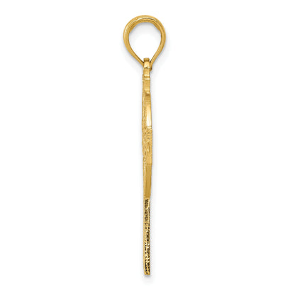 10K Yellow Gold 10K Polished Celtic Cross Pendant