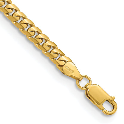 9 Inch 10K Yellow Gold 10K 5mm Solid Miami Cuban Chain Bracelet