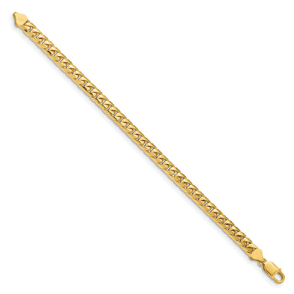 8.5 Inch 10K Yellow Gold 10K 6.75mm Solid Miami Cuban Chain Bracelet