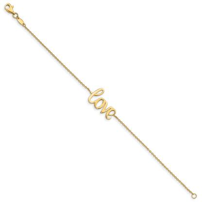 10K Yellow Gold 10K Polished Love Bracelet