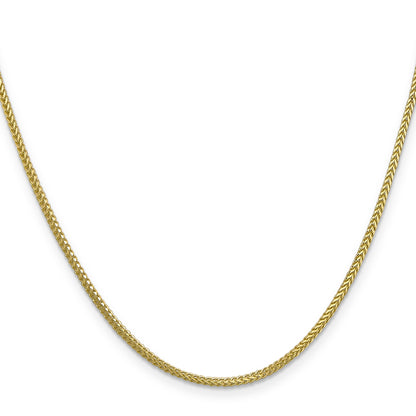 30 Inch 10K 1.3mm Franco Chain Necklace