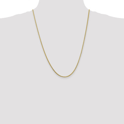 24 Inch 10K 1.3mm Franco Chain Necklace