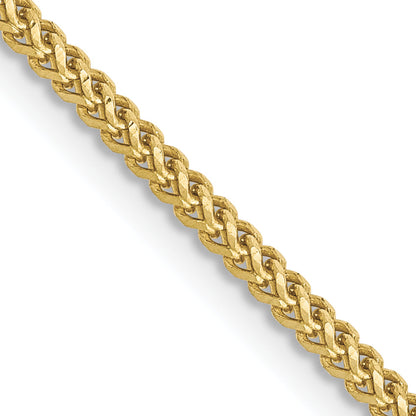 16 Inch 10K 1.3mm Franco Chain Necklace