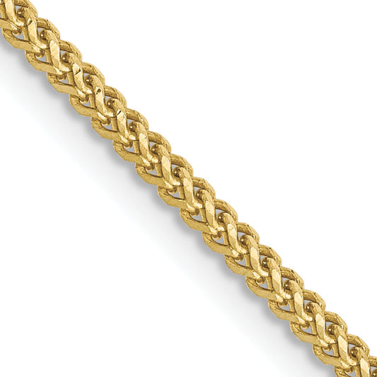 16 Inch 10K 1.3mm Franco Chain Necklace