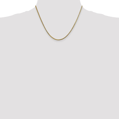 18 Inch 10K 1.5mm Franco Chain Necklace