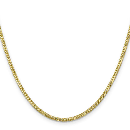 20 Inch 10K 2mm Franco Chain Necklace