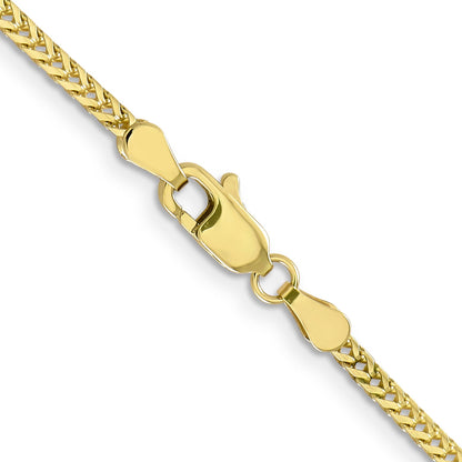 18 Inch 10K 2mm Franco Chain Necklace