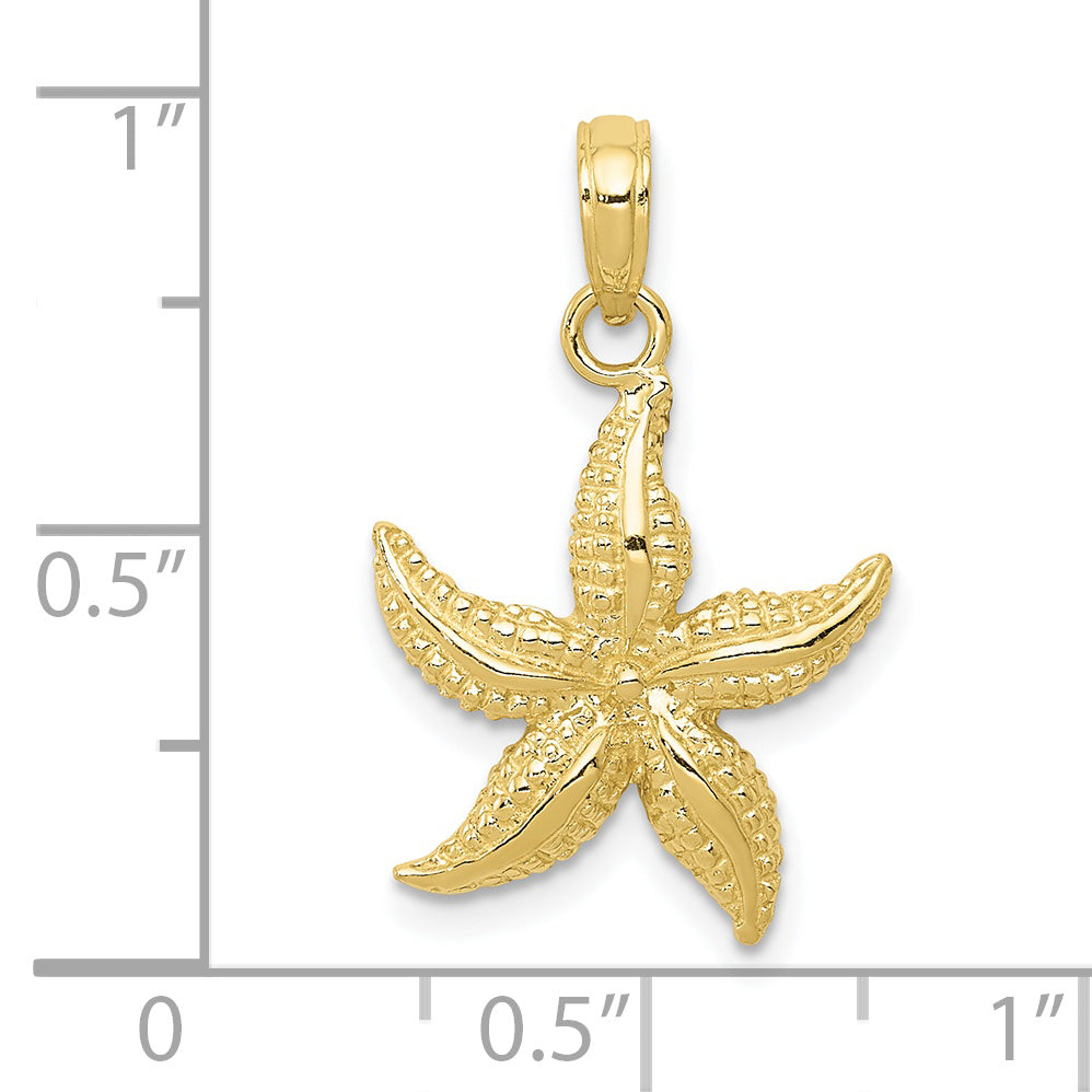 10K Yellow Gold 10K Starfish Pendant