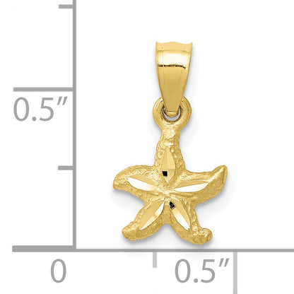 10K Yellow Gold 10K Starfish Pendant