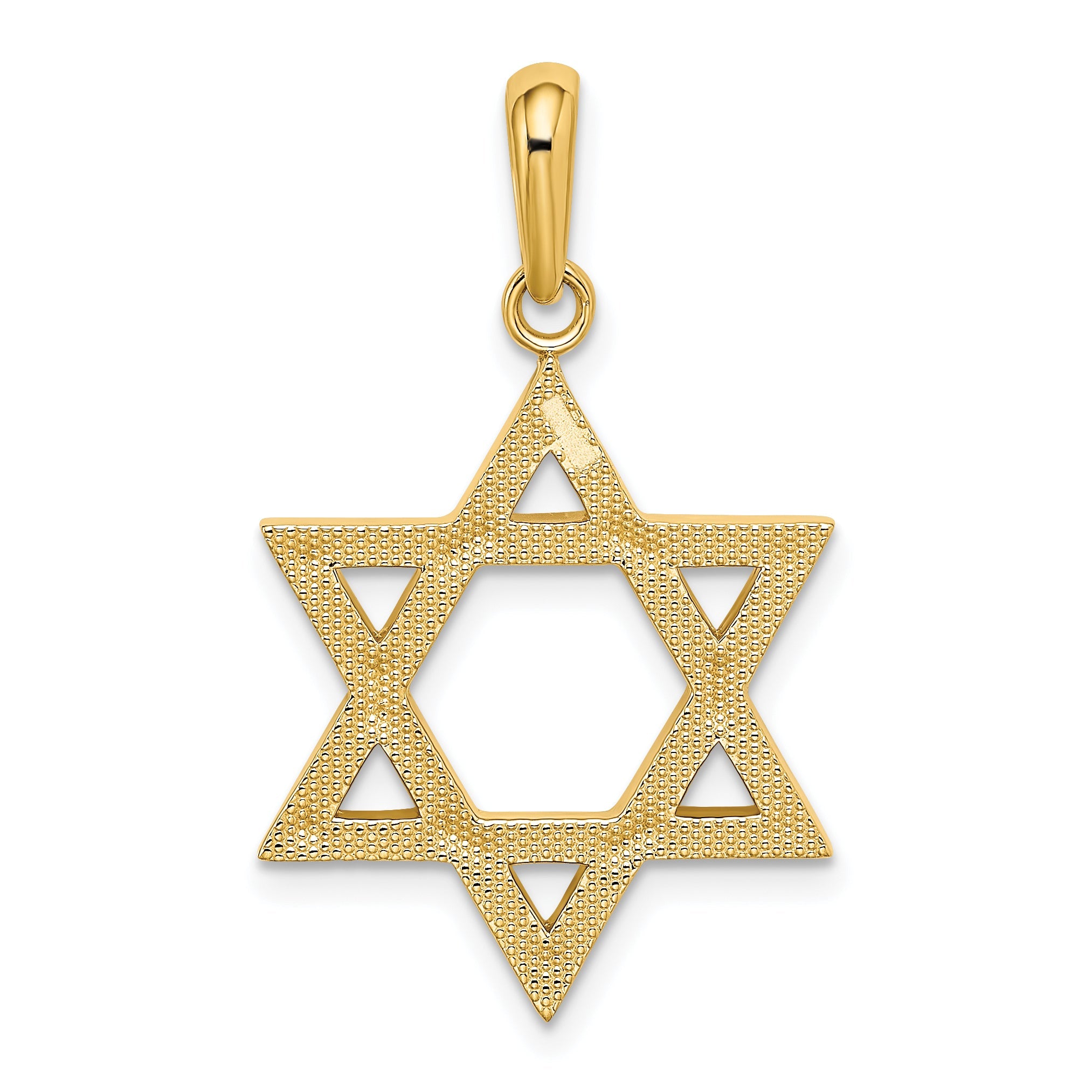 10K Yellow Gold 10K Star Of David Pendant