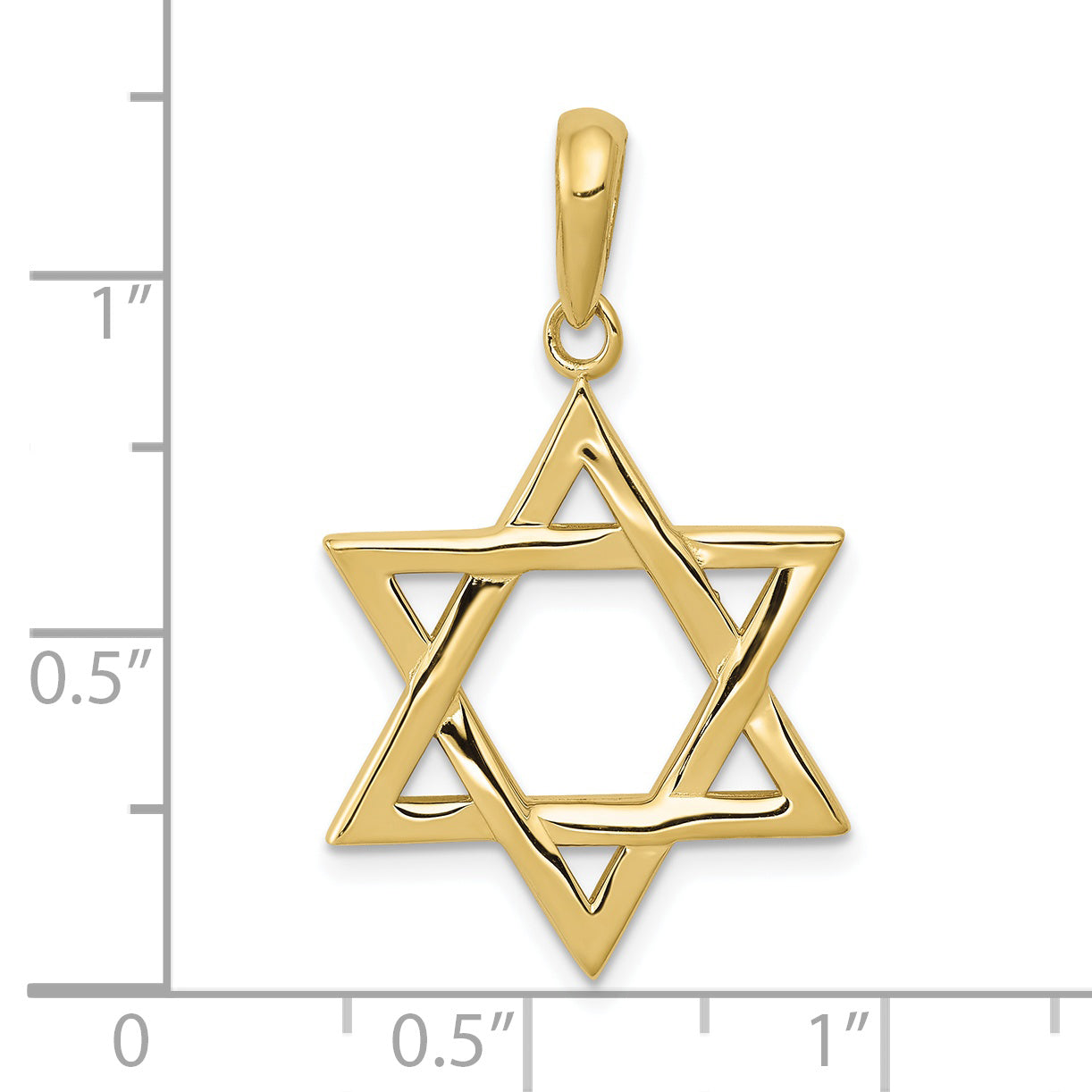 10K Yellow Gold 10K Star Of David Pendant