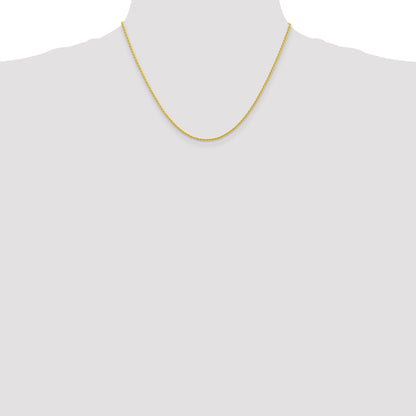 18 Inch 10K Yellow Gold 1.5mm Parisian Wheat Chain Necklace