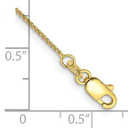 10K Yellow Gold .85mm Spiga Chain Anklet