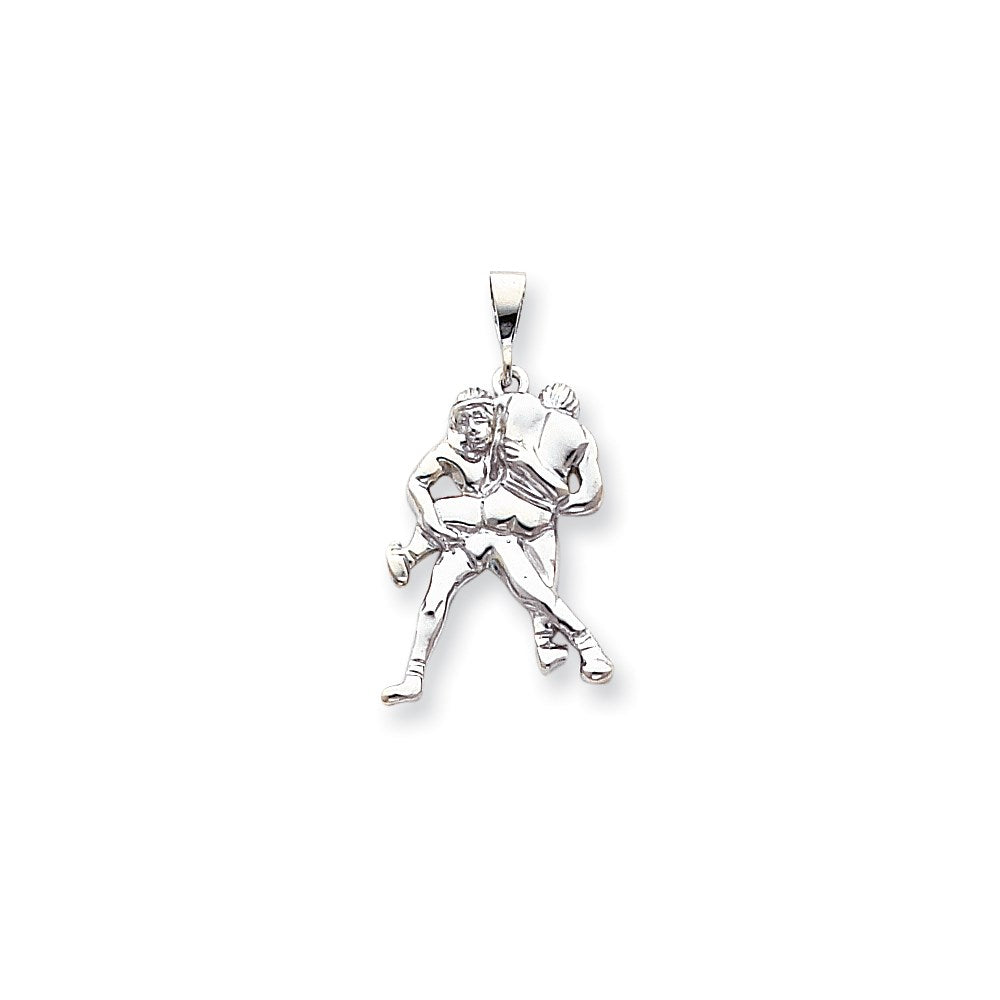 10k White Gold WHITE GOLD WRESTLING CHARM