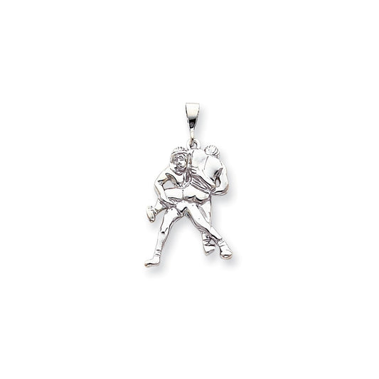 10k White Gold WHITE GOLD WRESTLING CHARM