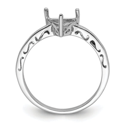 10K White Gold Ladies Ring Mounting
