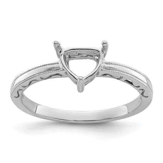 10K White Gold Ladies Ring Mounting