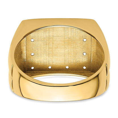 10K Yellow Gold Gents Ring Mounting
