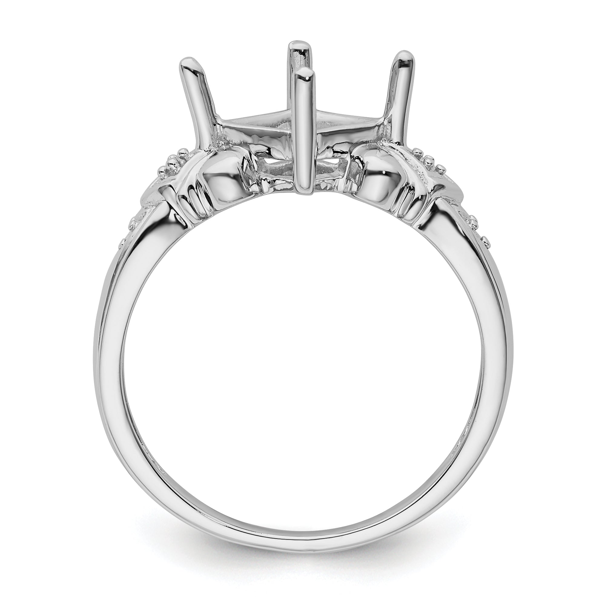 10K White Gold Ladies Ring Mounting