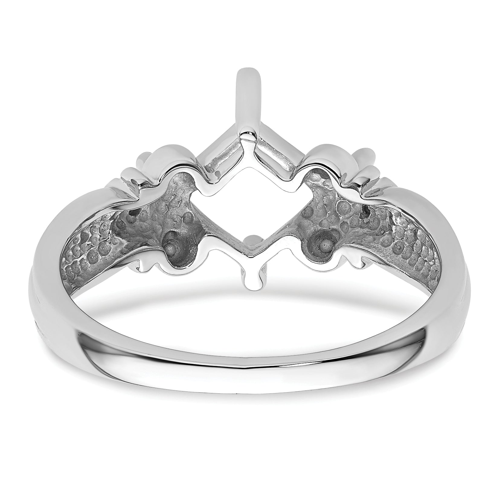 10K White Gold Ladies Ring Mounting