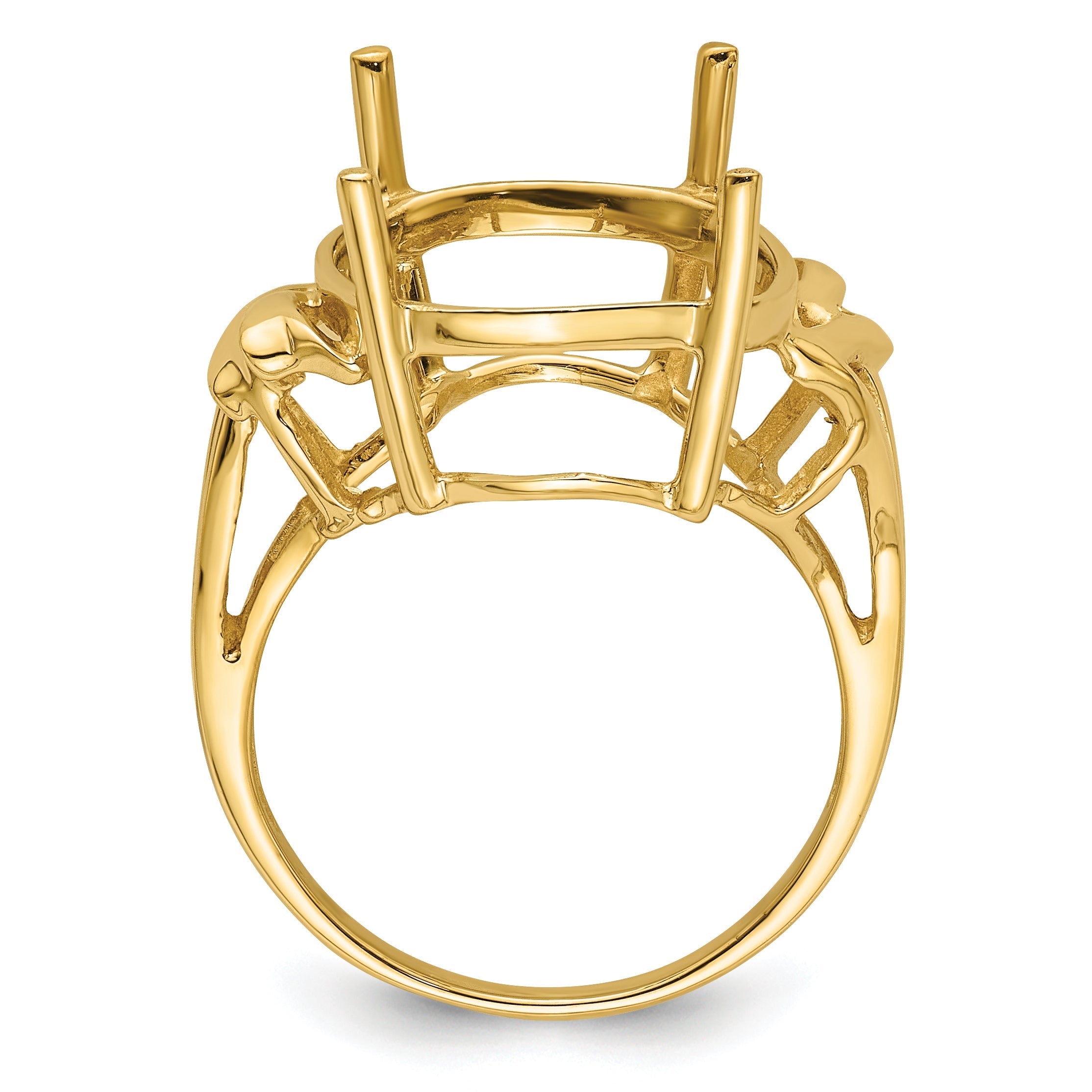 10K Yellow Gold Ladies Ring Mounting