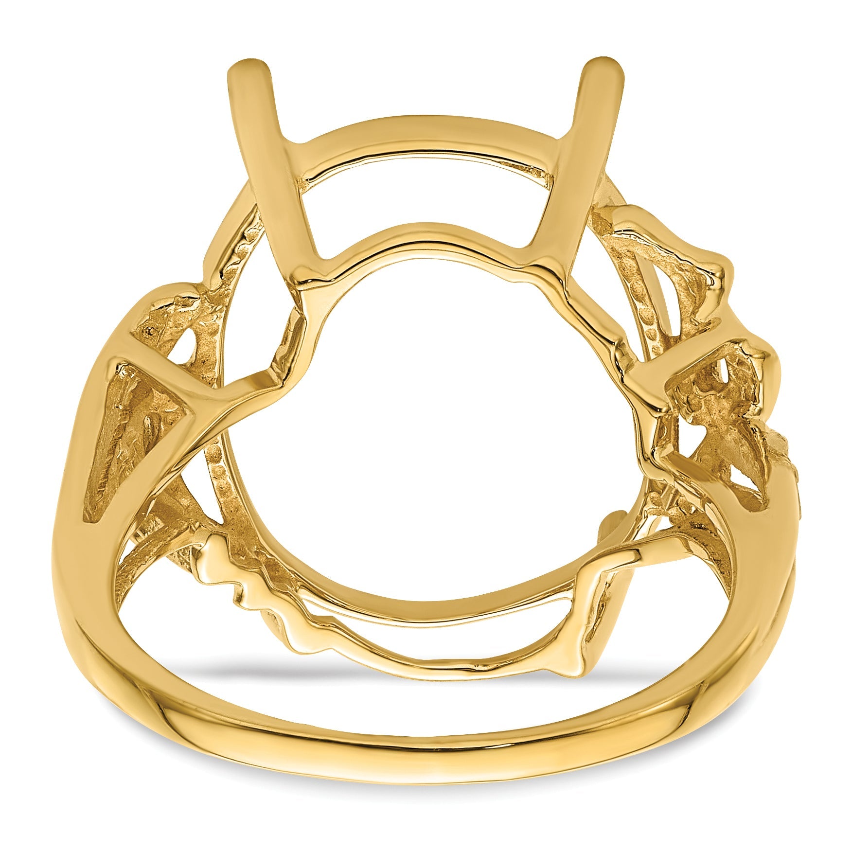 10K Yellow Gold Ladies Ring Mounting