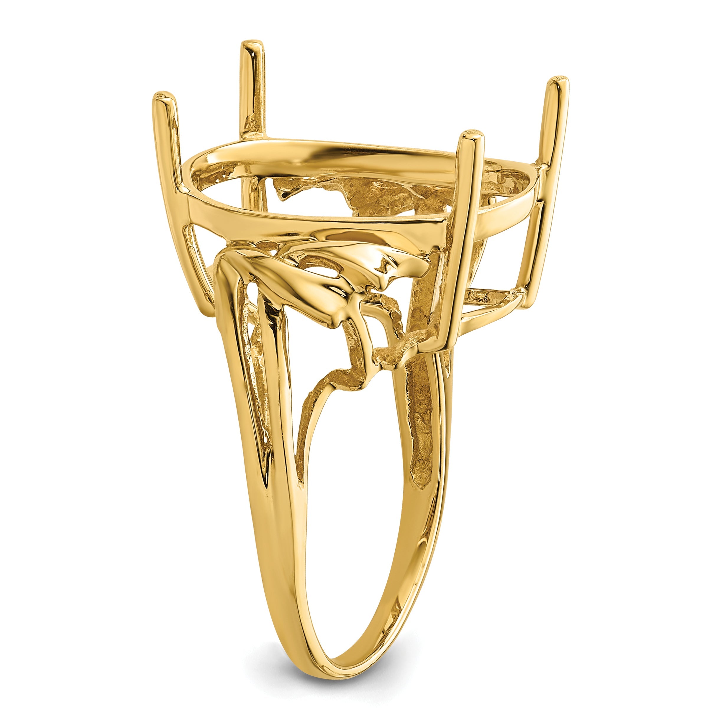 10K Yellow Gold Ladies Ring Mounting