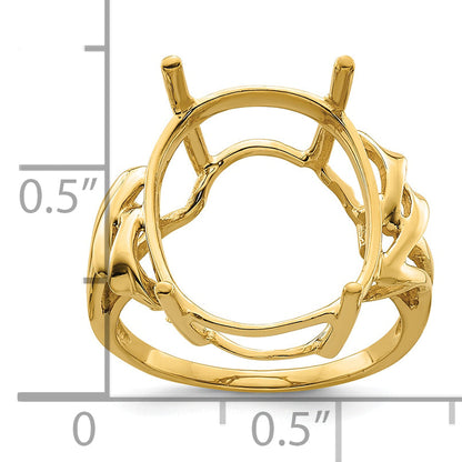 10K Yellow Gold Ladies Ring Mounting