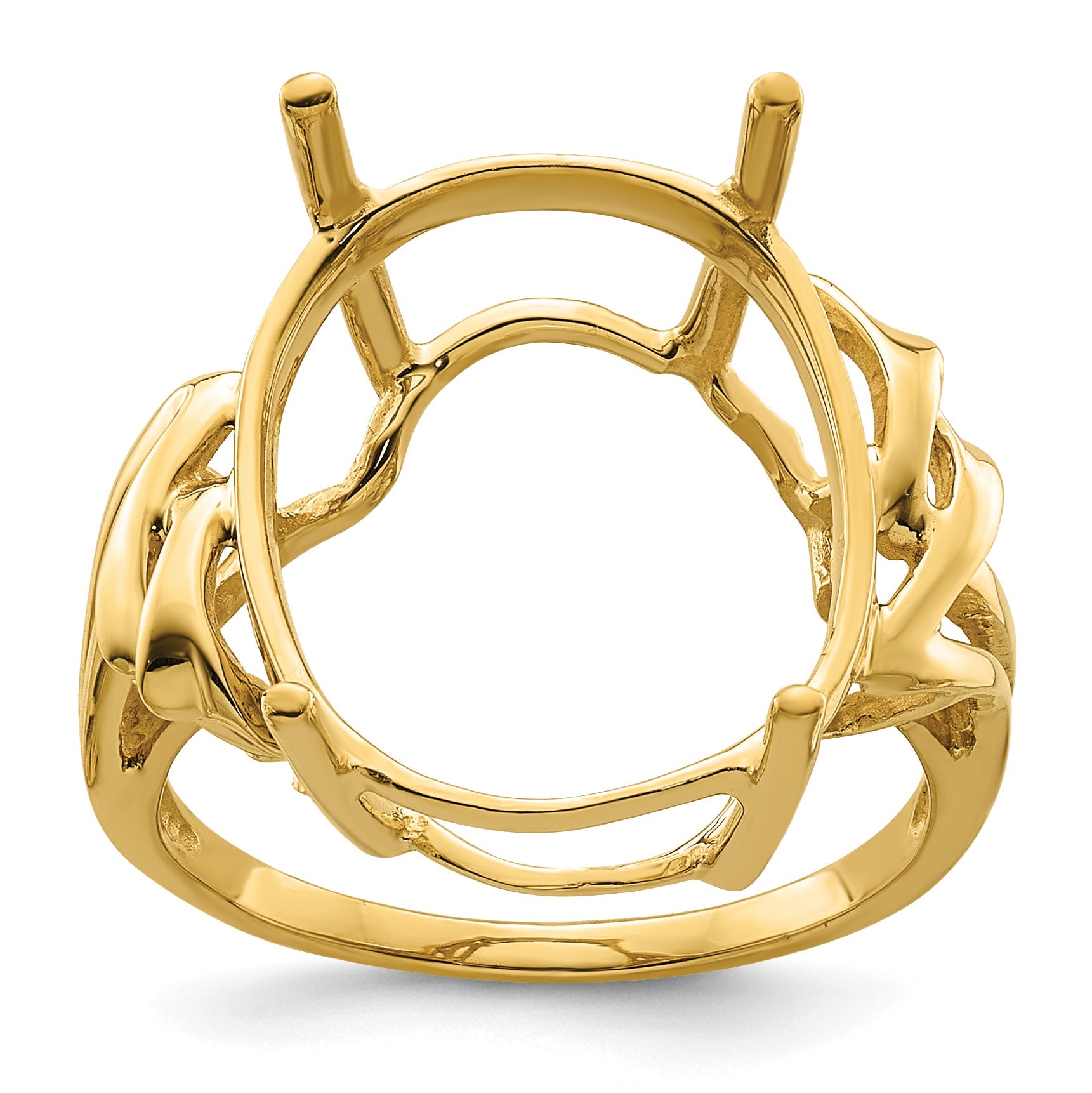 10K Yellow Gold Ladies Ring Mounting