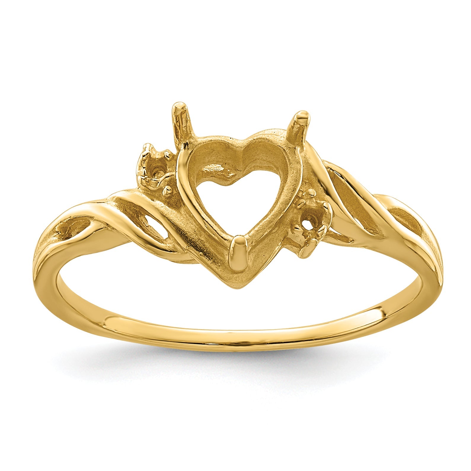 10K Yellow Gold Ladies Ring Mounting