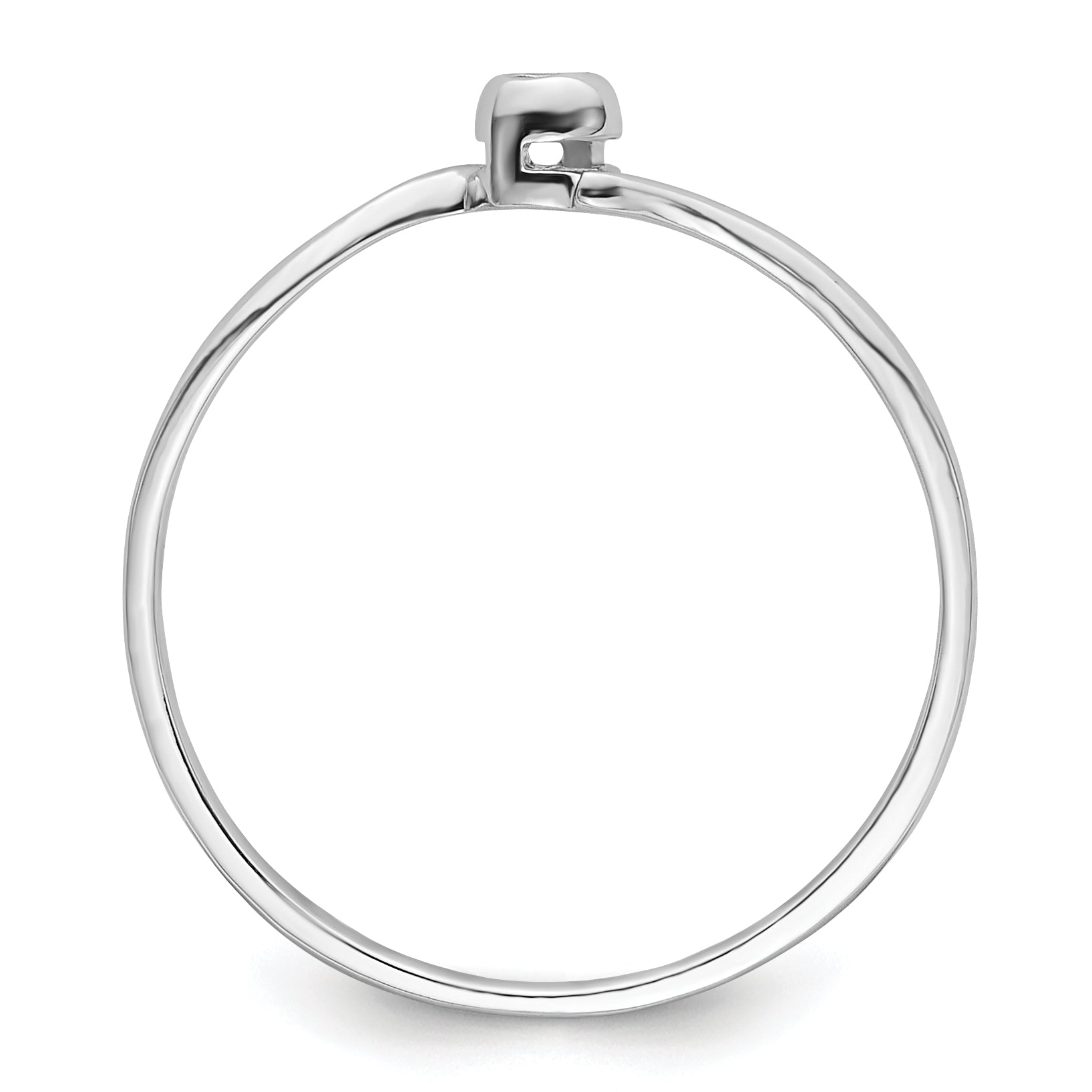 10K White Gold .03Ct.Ring Mounting