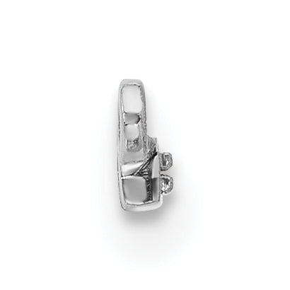 10K White Gold Tiny Bar Mounting Only