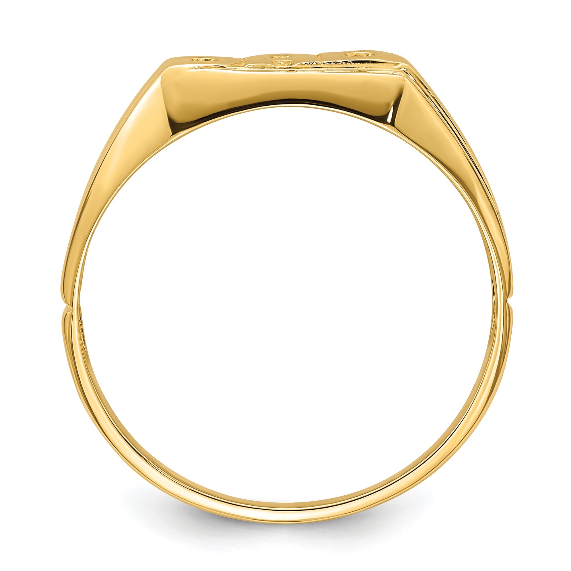 10K Yellow Gold 10K Aa Diamond Men'S Ring