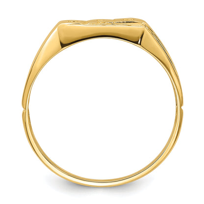 10K Yellow Gold 10K Aa Diamond Men'S Ring