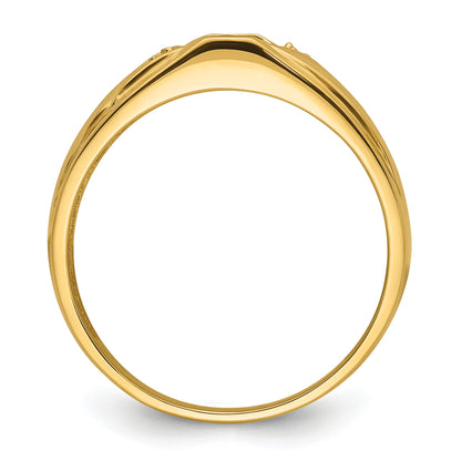 10K Yellow Gold 10K Mens Diamond And Onyx Ring Mounting