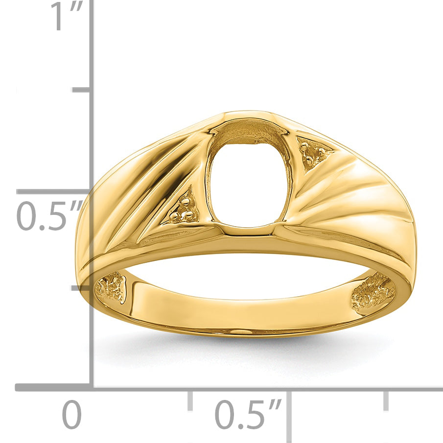 10K Yellow Gold 10K Mens Diamond And Onyx Ring Mounting