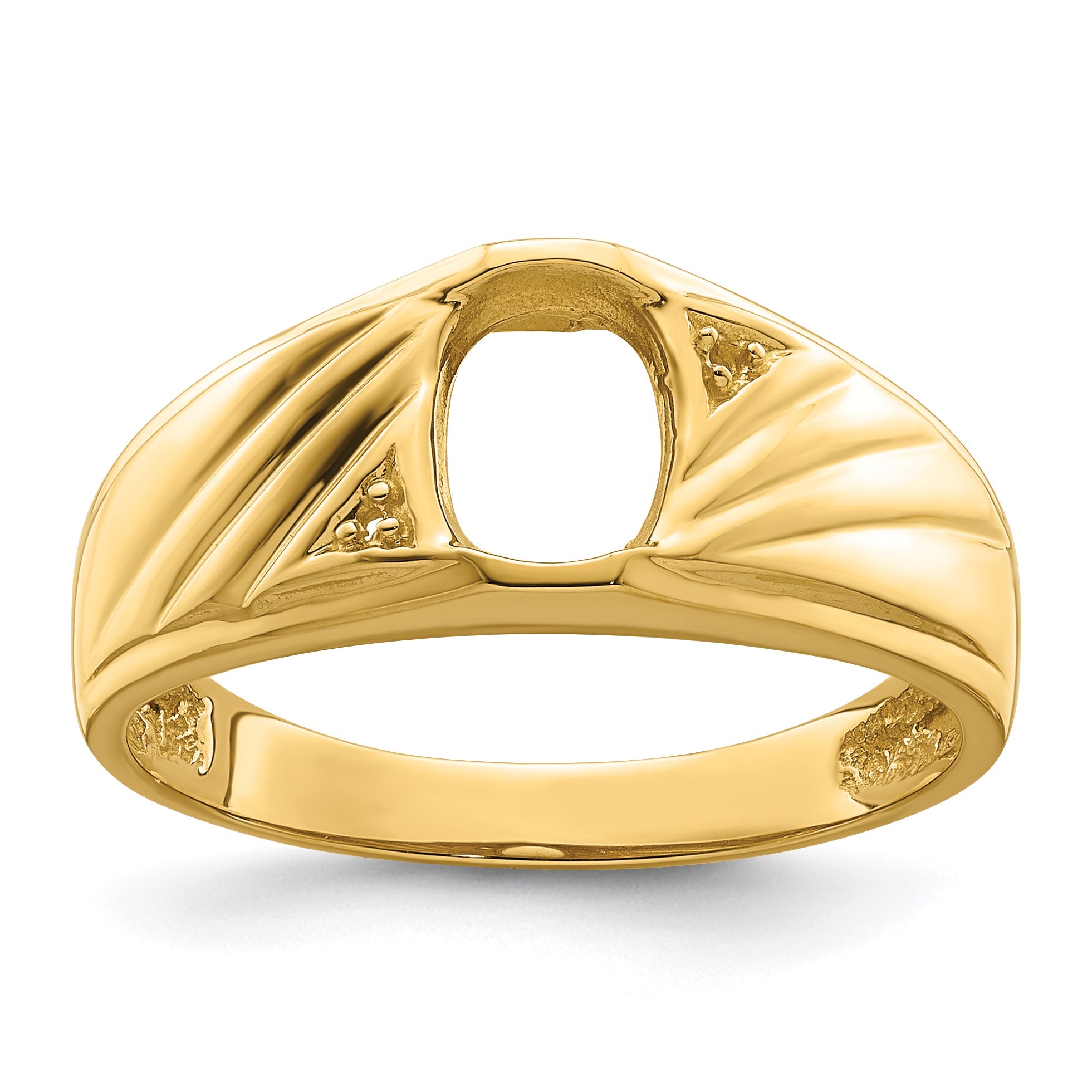 10K Yellow Gold 10K Mens Diamond And Onyx Ring Mounting