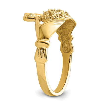10K Yellow Gold 10K Claddagh Ring Mounting