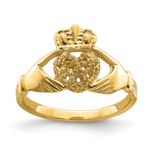 10K Yellow Gold 10K Claddagh Ring Mounting
