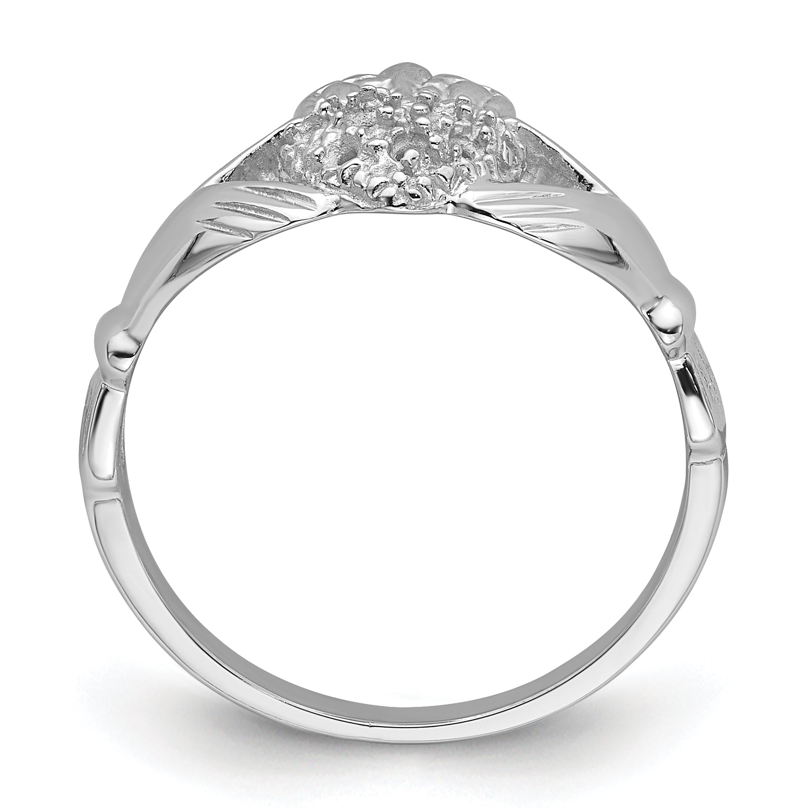 10K White Gold 10K Claddagh Ring Mounting