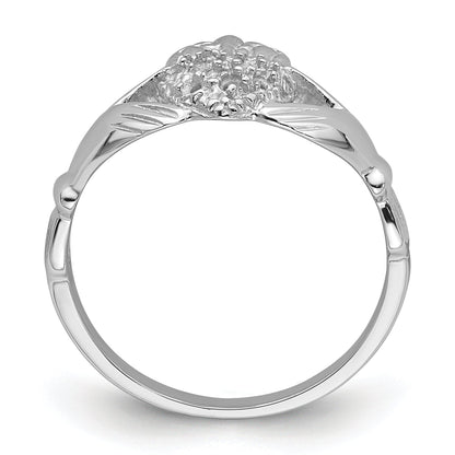 10K White Gold 10K Claddagh Ring Mounting