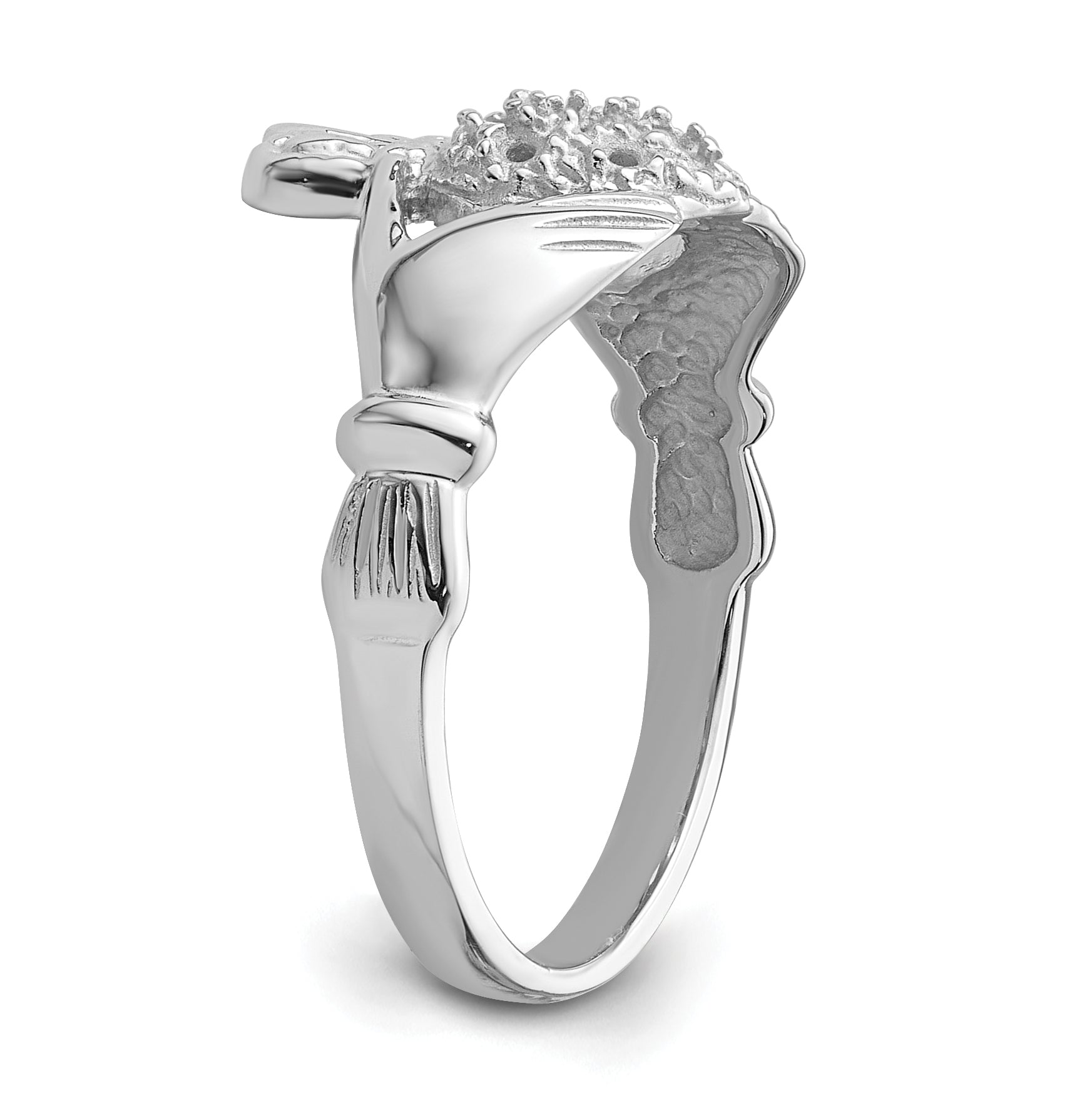 10K White Gold 10K Claddagh Ring Mounting