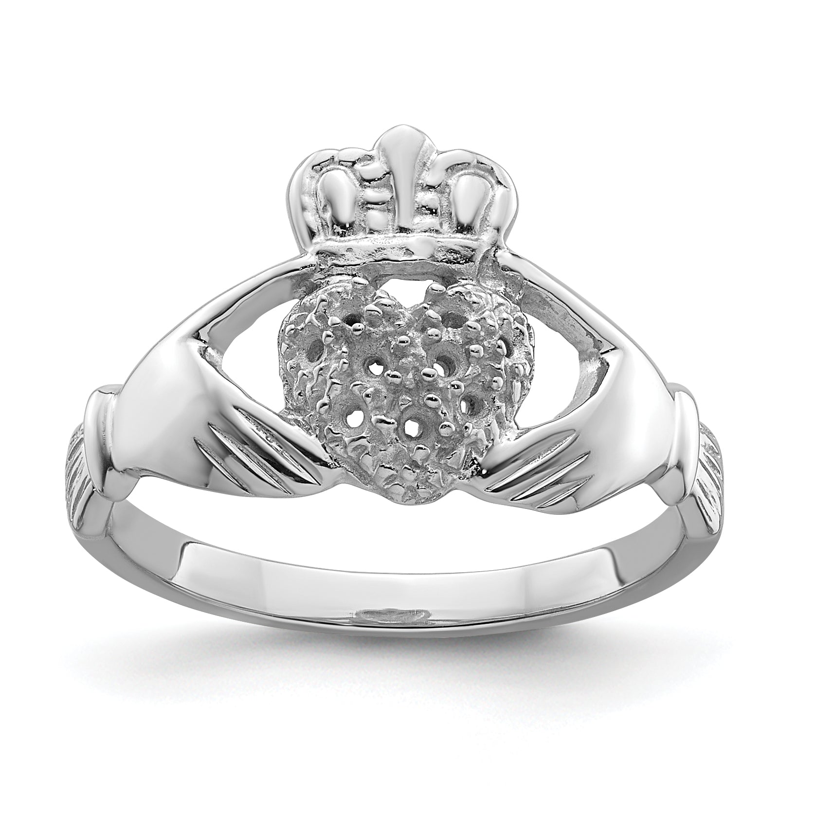 10K White Gold 10K Claddagh Ring Mounting